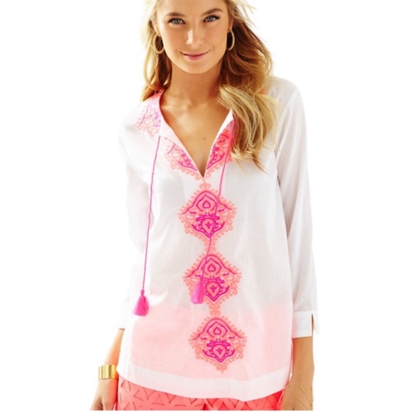 LILLY PULITZER NWT $138 Amelia Island tunic new - Picture 1 of 8
